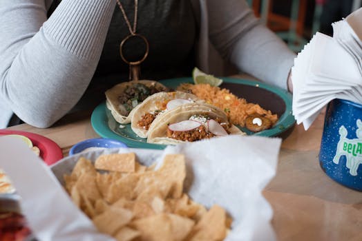 Themed party with tacos