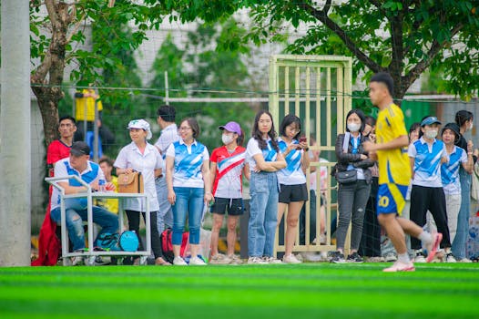 Community engagement at fantasy football event