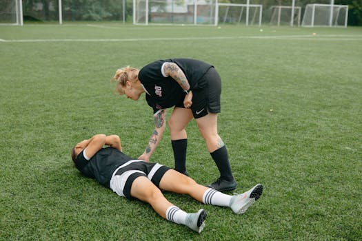 football player getting injured